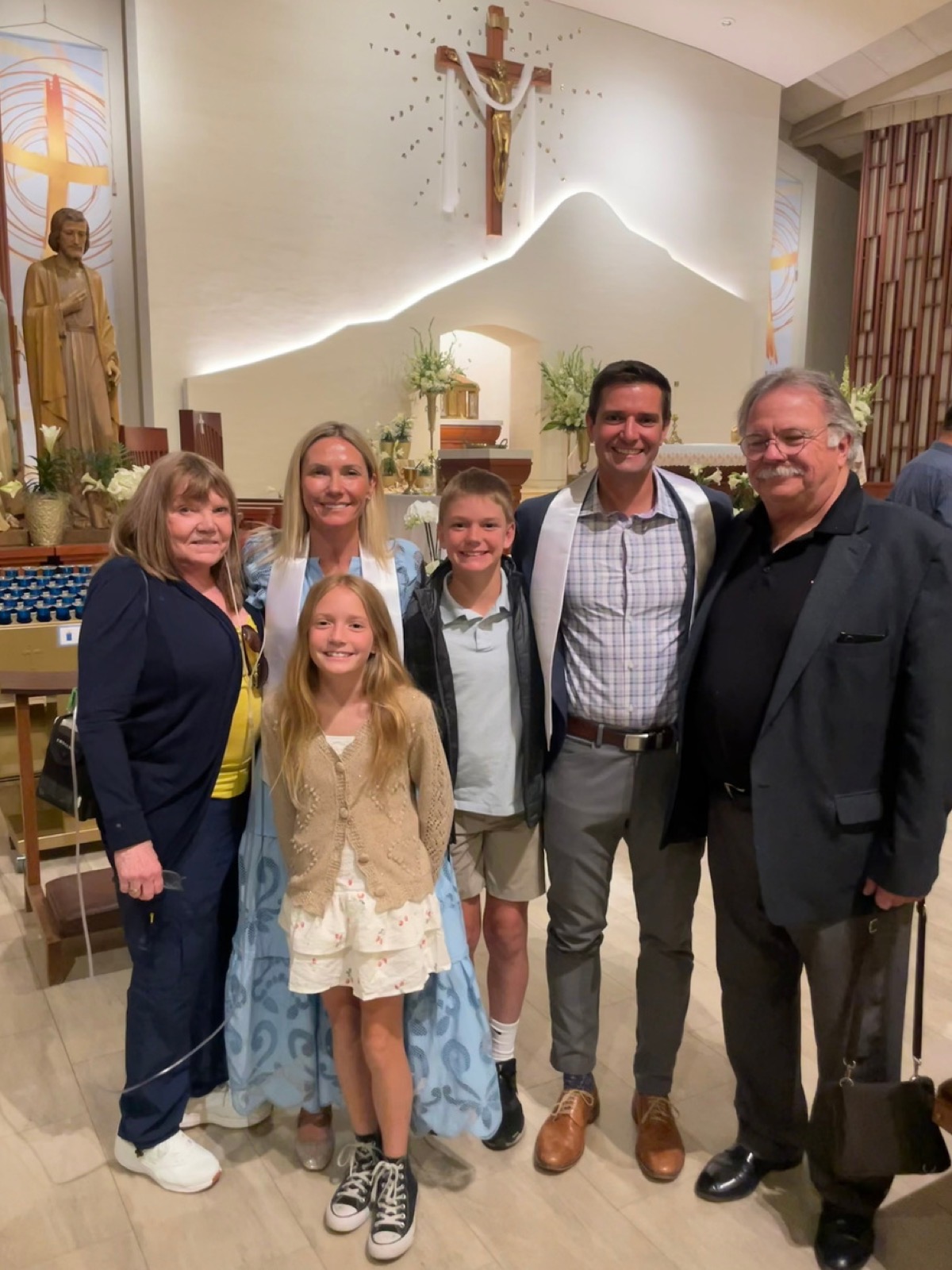 Easter with family at St. Isidore.